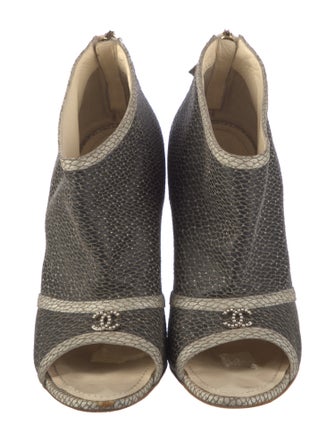 Chanel 2012 Interlocking CC Logo Boots