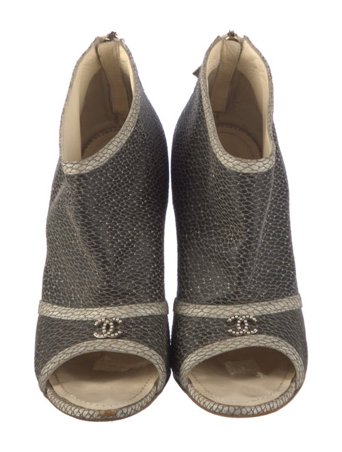 Chanel 2012 Interlocking CC Logo Boots