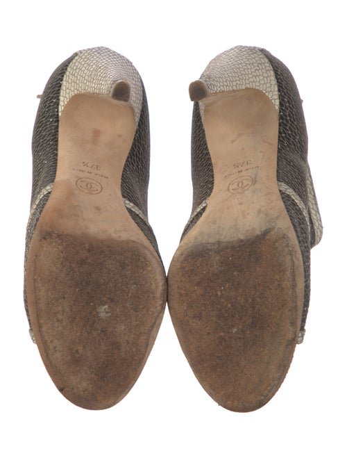 Chanel 2012 Interlocking CC Logo Boots