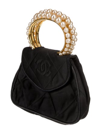 Chanel Satin Handle Evening Bag
