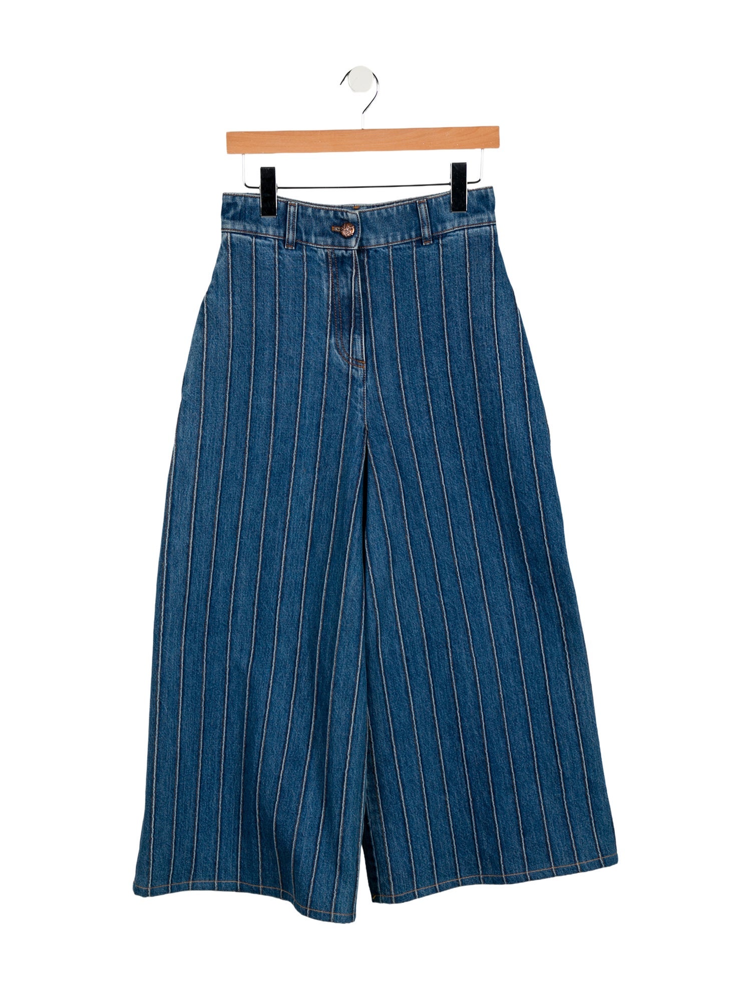 Chanel 2018 Wide Leg Jeans