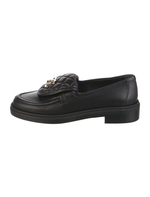 Chanel Interlocking CC Logo Lambskin Loafers