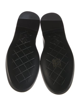 Chanel Interlocking CC Logo Lambskin Loafers