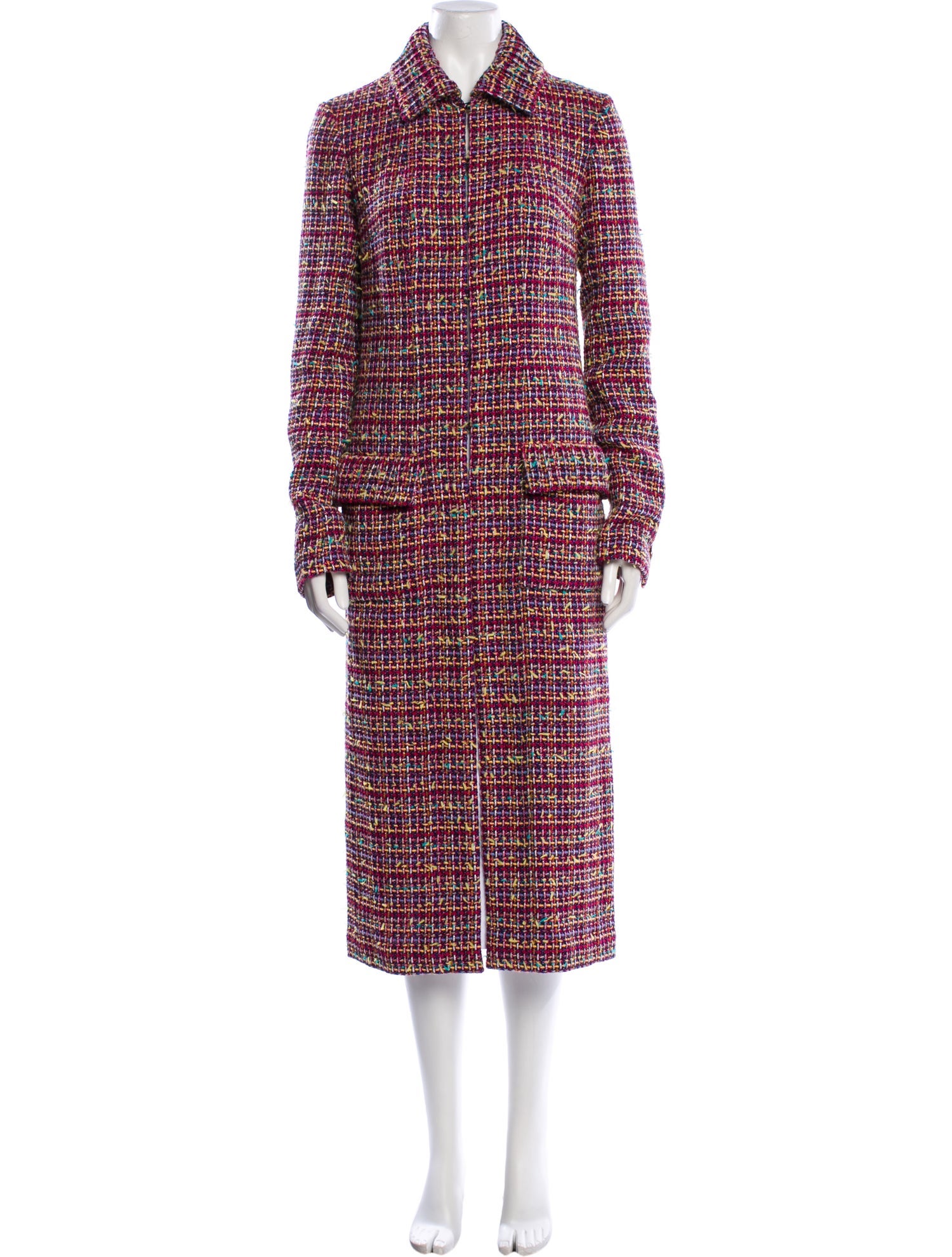 Chanel 2023 Paris-Dakar Fantasy Tweed Trench Coat