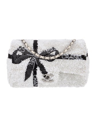 Chanel 2024 Rectangular Mini Sequins Flap Bag