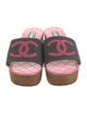 Chanel Interlocking CC Logo Canvas Slides