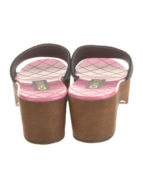 Chanel Interlocking CC Logo Canvas Slides