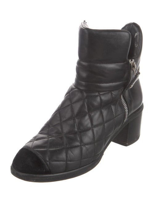 Chanel 2013 Interlocking CC Logo Combat Boots