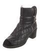 Chanel 2013 Interlocking CC Logo Combat Boots