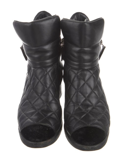 Chanel 2013 Interlocking CC Logo Combat Boots