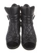 Chanel 2013 Interlocking CC Logo Combat Boots