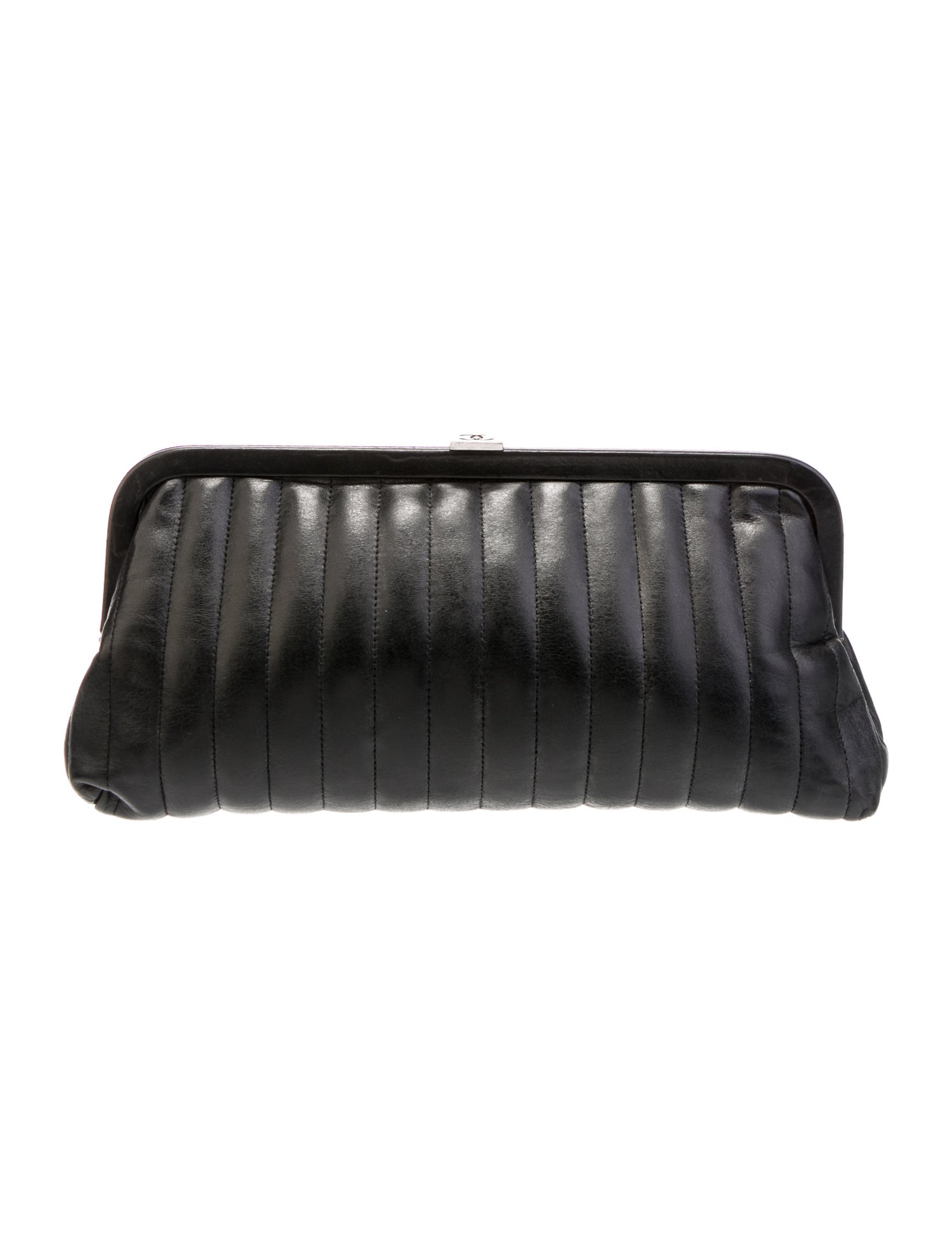 Chanel Vertical Quilt Mademoiselle Ligne Clutch