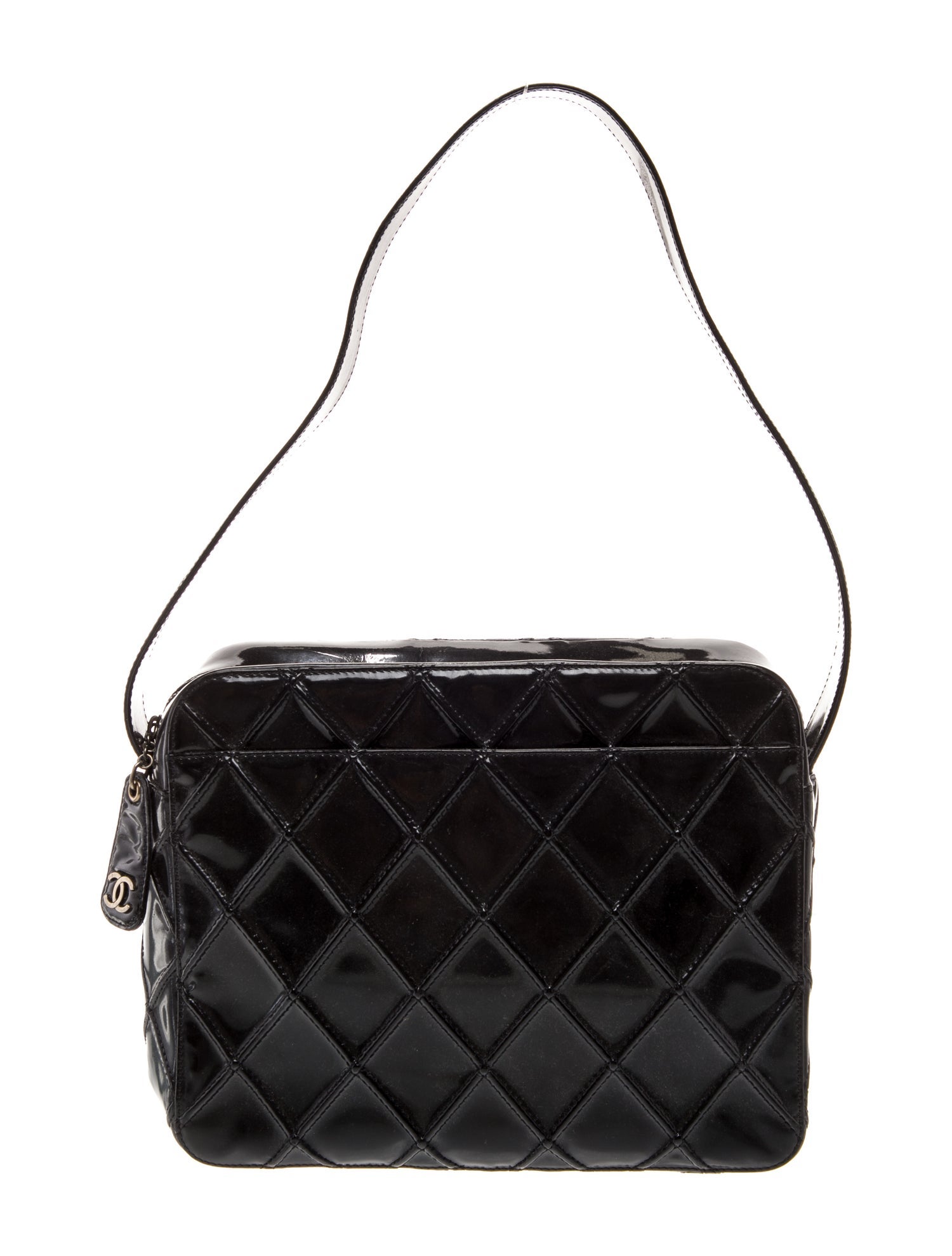 Chanel Patent Diamond Stitch Camera Bag