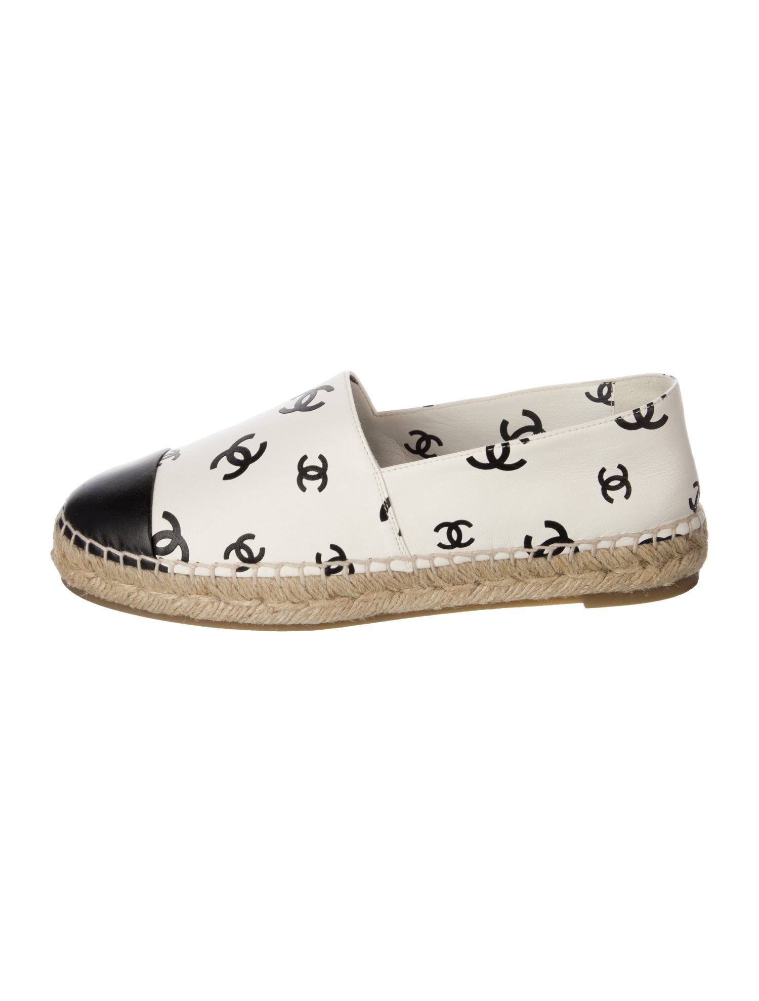 Chanel 2022 Interlocking CC Logo Espadrilles