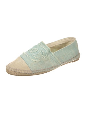 Chanel Interlocking CC Logo Canvas Espadrilles