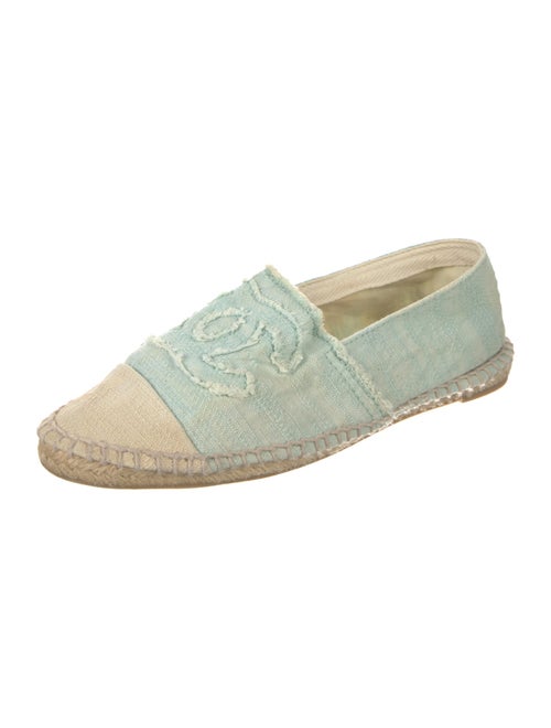 Chanel Interlocking CC Logo Canvas Espadrilles