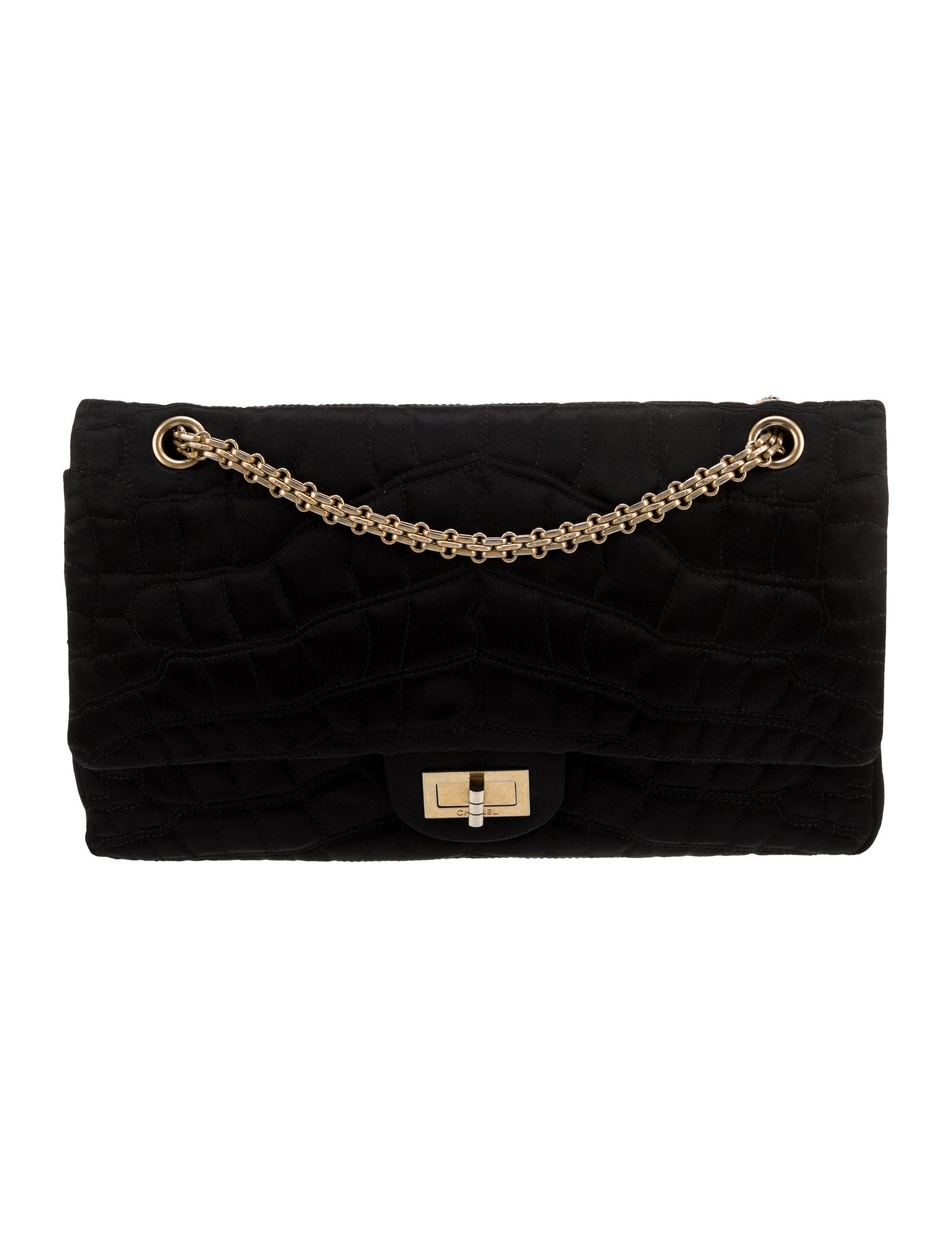 Chanel Satin Coco's Croc Reissue Flap Bag