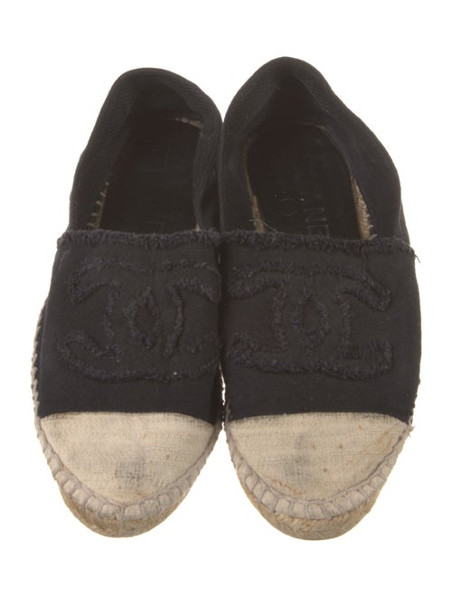 Chanel Interlocking CC Logo Canvas Espadrilles