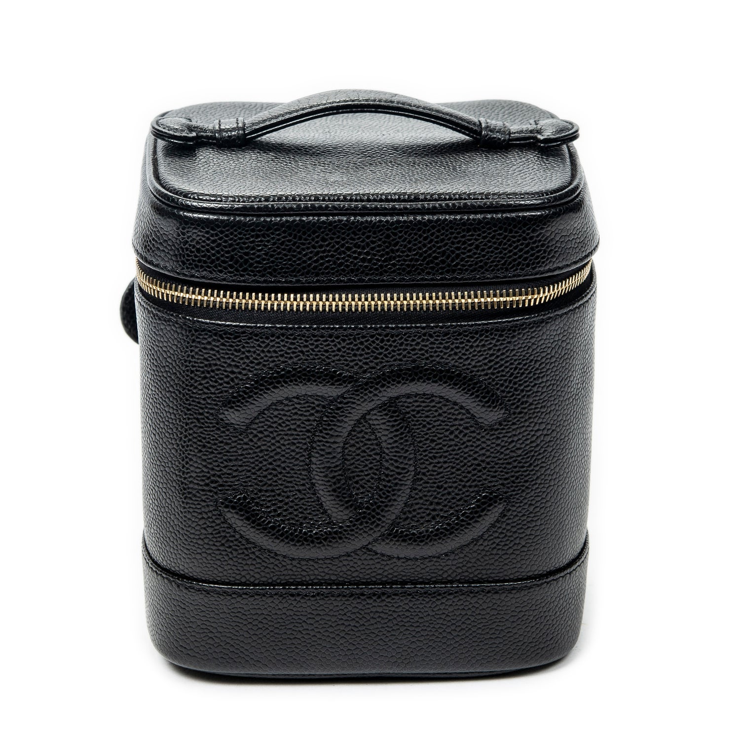 Chanel Interlocking CC CC Tall Vanity Case