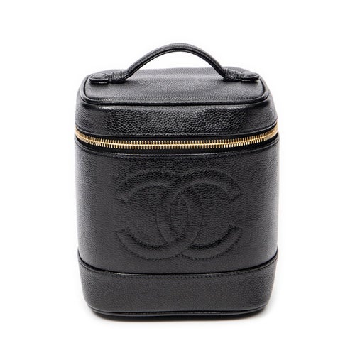 Chanel Interlocking CC CC Tall Vanity Case