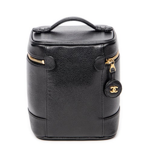 Chanel Interlocking CC CC Tall Vanity Case