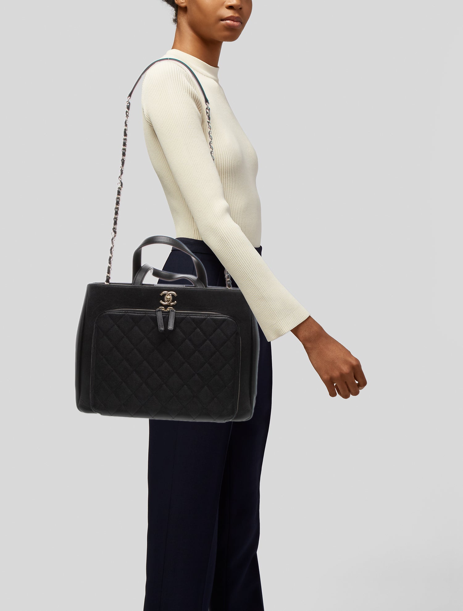 Chanel Large Business Affinity Shopping Tote