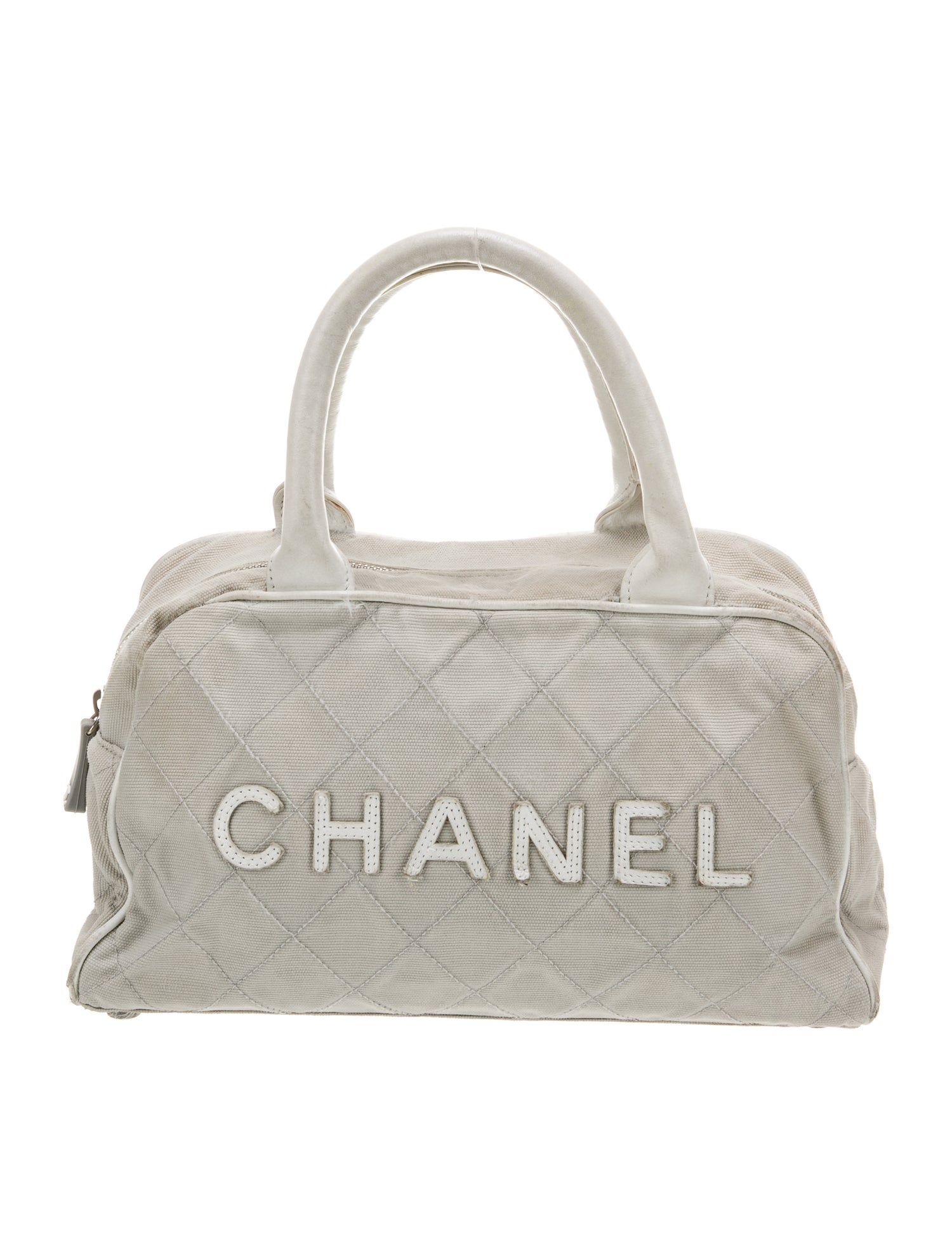 Chanel Canvas Logo Bowler Bag
