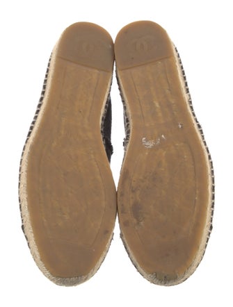 Chanel Interlocking CC Logo Canvas Espadrilles