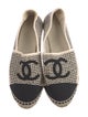 Chanel Interlocking CC Logo Mesh Accents Espadrilles
