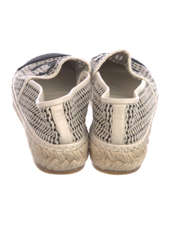 Chanel Interlocking CC Logo Mesh Accents Espadrilles