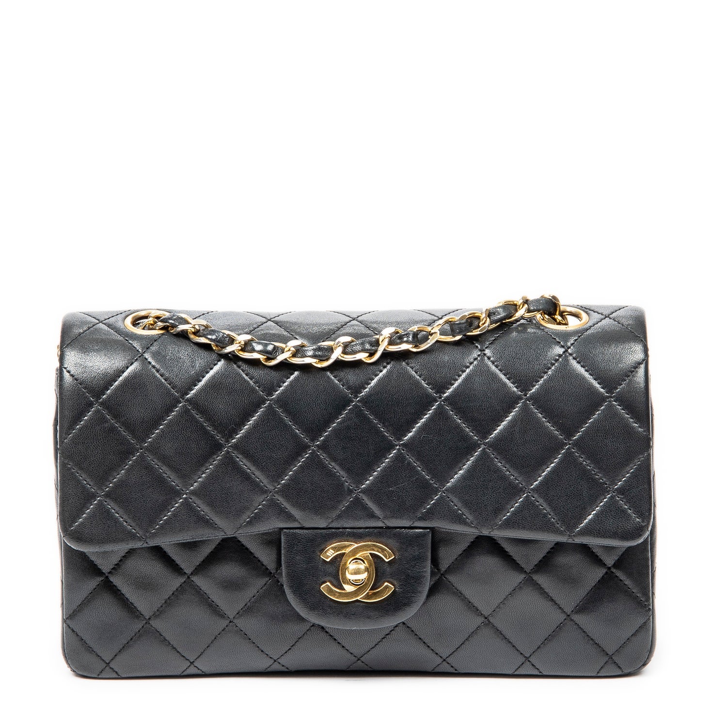 Chanel Interlocking CC Classic Double Flap Small