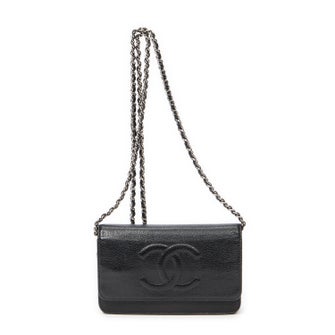 Chanel Interlocking CC Timeless Wallet on Chain