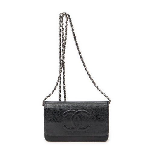 Chanel Interlocking CC Timeless Wallet on Chain