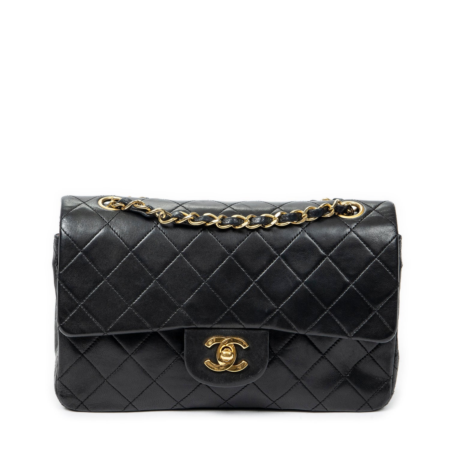 Chanel Interlocking CC Classic Double Flap Small