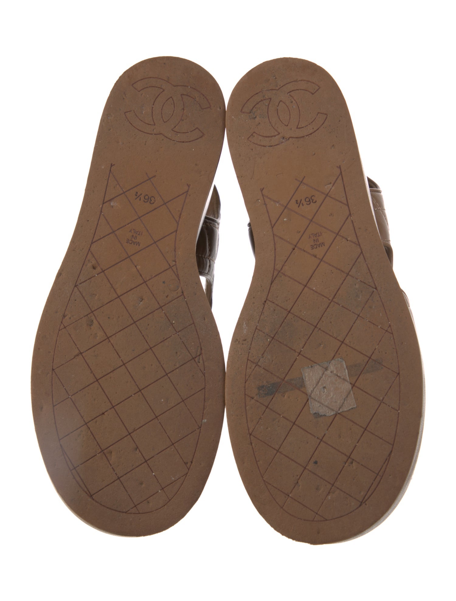 Chanel 2023 Interlocking CC Logo Sandals