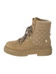 Chanel 2021 Interlocking CC Logo Combat Boots
