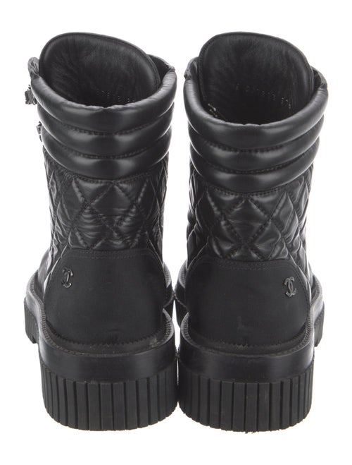 Chanel 2021 Interlocking CC Logo Combat Boots