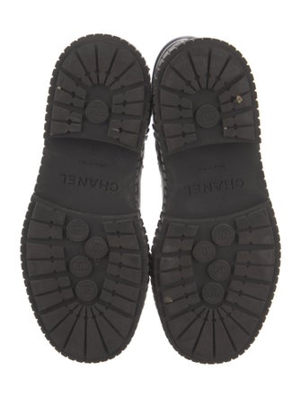 Chanel 2021 Interlocking CC Logo Combat Boots