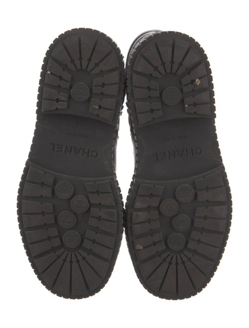 Chanel 2021 Interlocking CC Logo Combat Boots