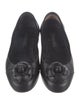Chanel Interlocking CC Logo Leather Flats