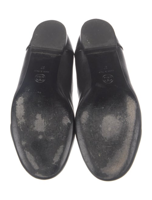 Chanel Interlocking CC Logo Leather Flats