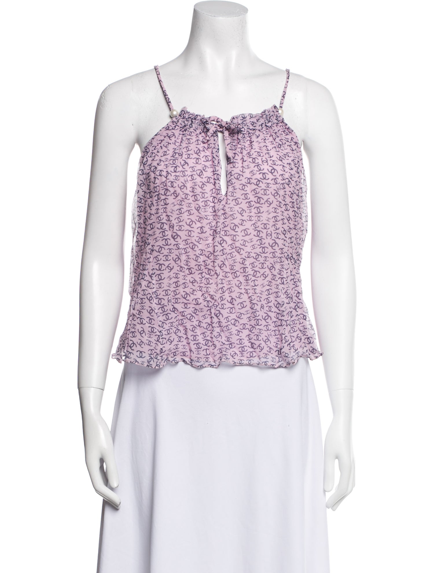 Chanel 2025 Silk Crop Top