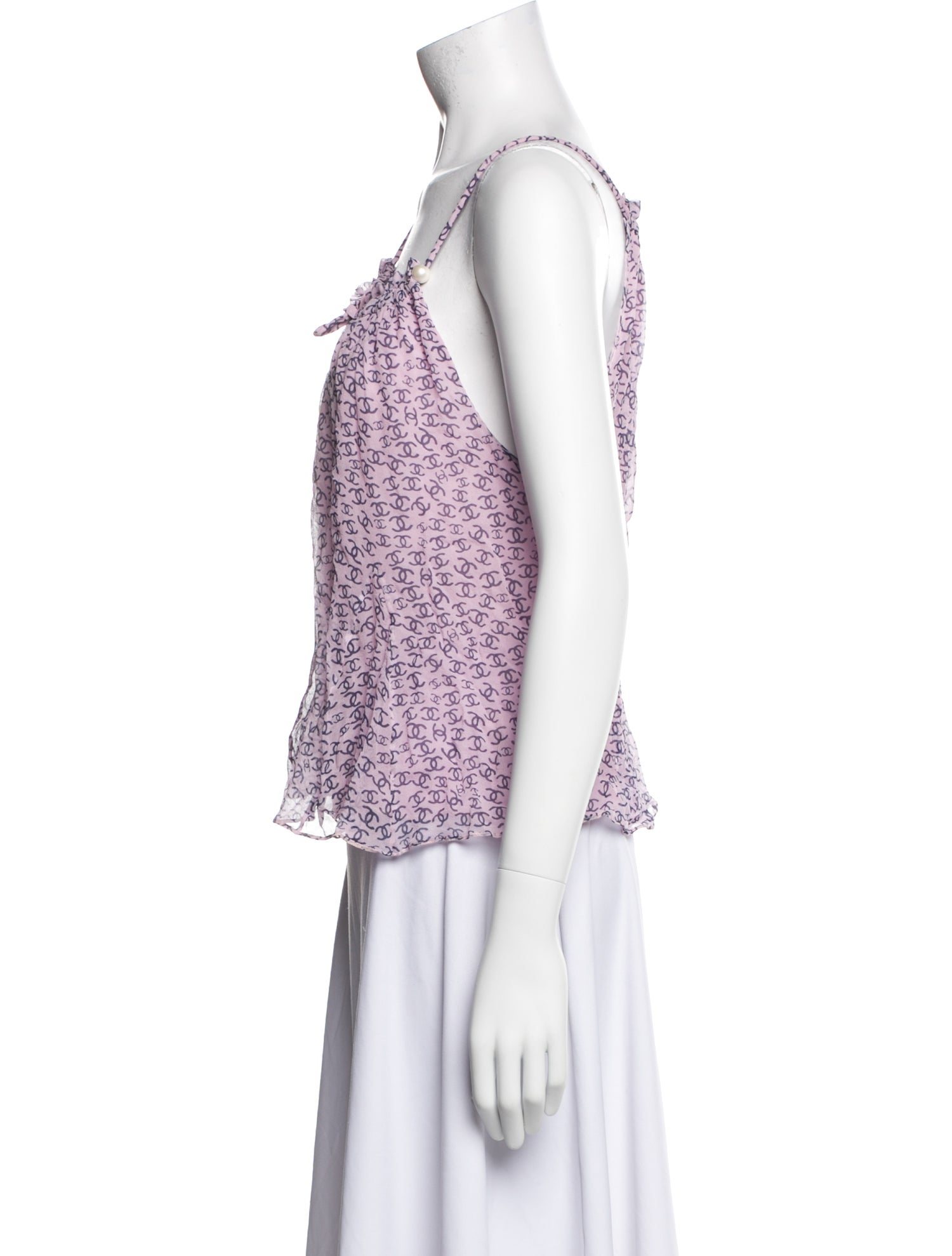 Chanel 2025 Silk Crop Top