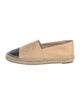 Chanel Interlocking CC Logo Lambskin Espadrilles
