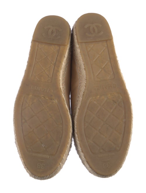 Chanel Interlocking CC Logo Lambskin Espadrilles