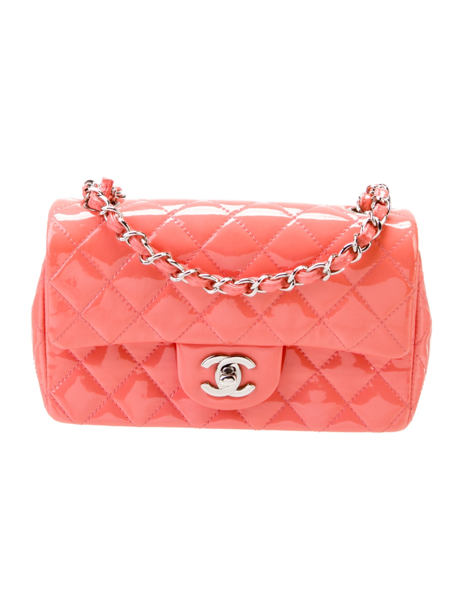 Chanel Classic Patent Rectangular Mini Flap Bag