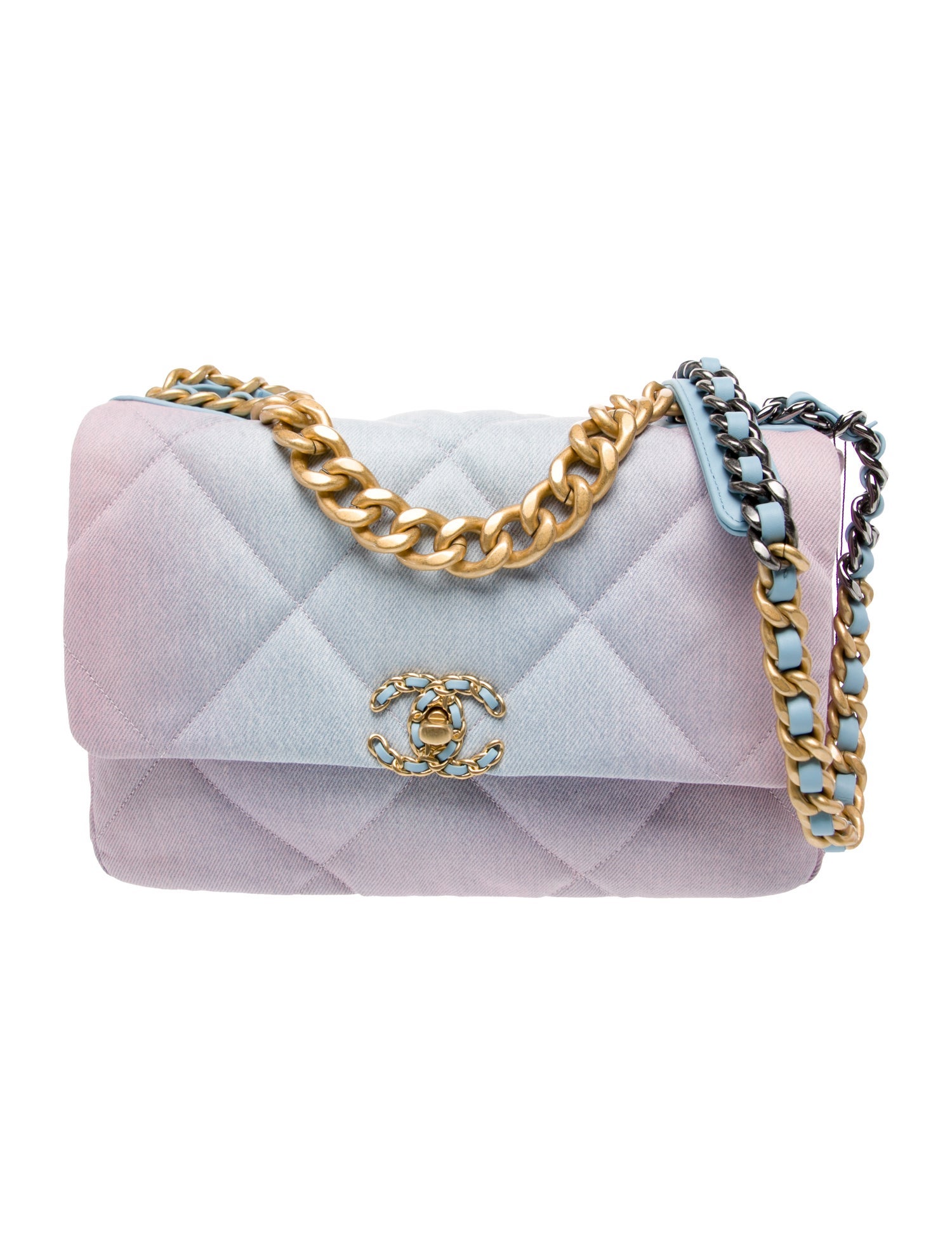 Chanel Large Denim 19 Flap Bag w/Tags