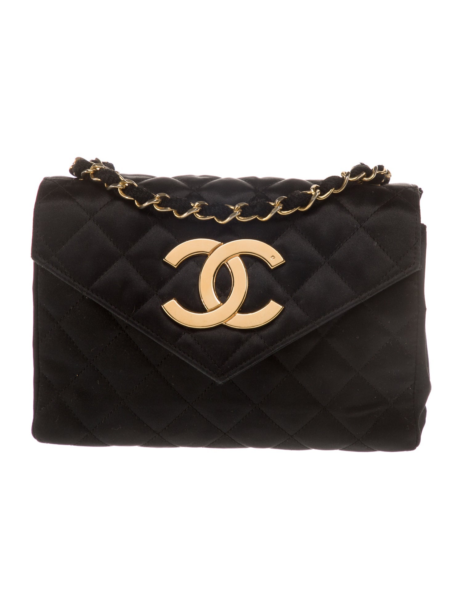 Chanel Quilted Envelope CC Flap Bag