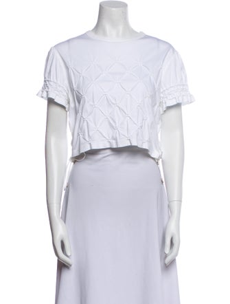 Chanel 2023 Bateau Neckline Crop Top