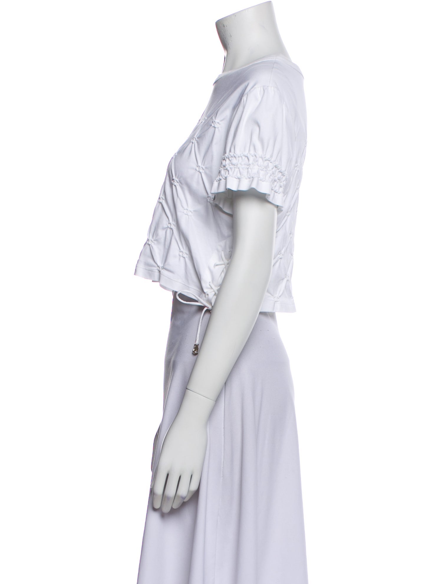 Chanel 2023 Bateau Neckline Crop Top